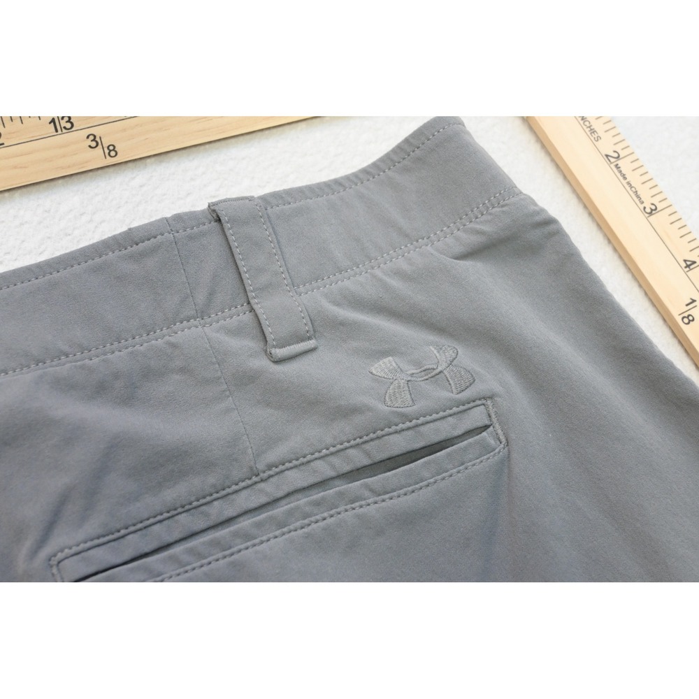 Under Armour Golf Shorts Mens 38 Gray Performance Activewear Excellent